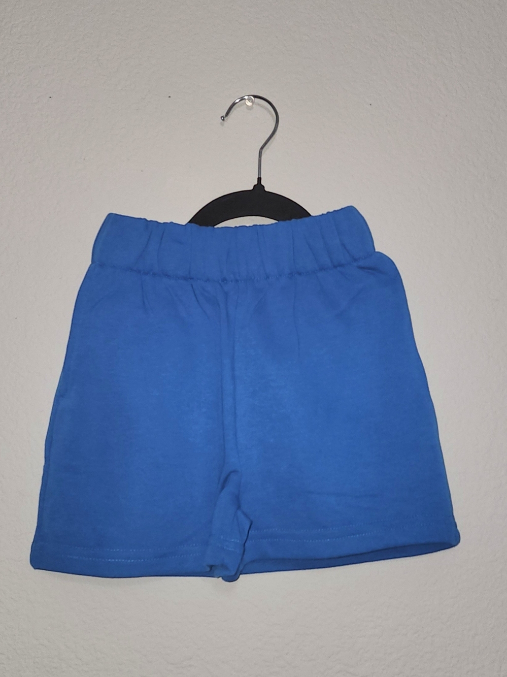 Fashion Nova Kids Blue Elastic Waist Knit Shorts